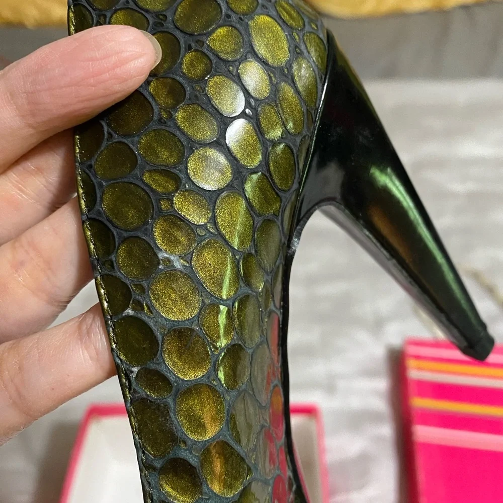 Bcbg green croc print worn once - Picture 8 of 11